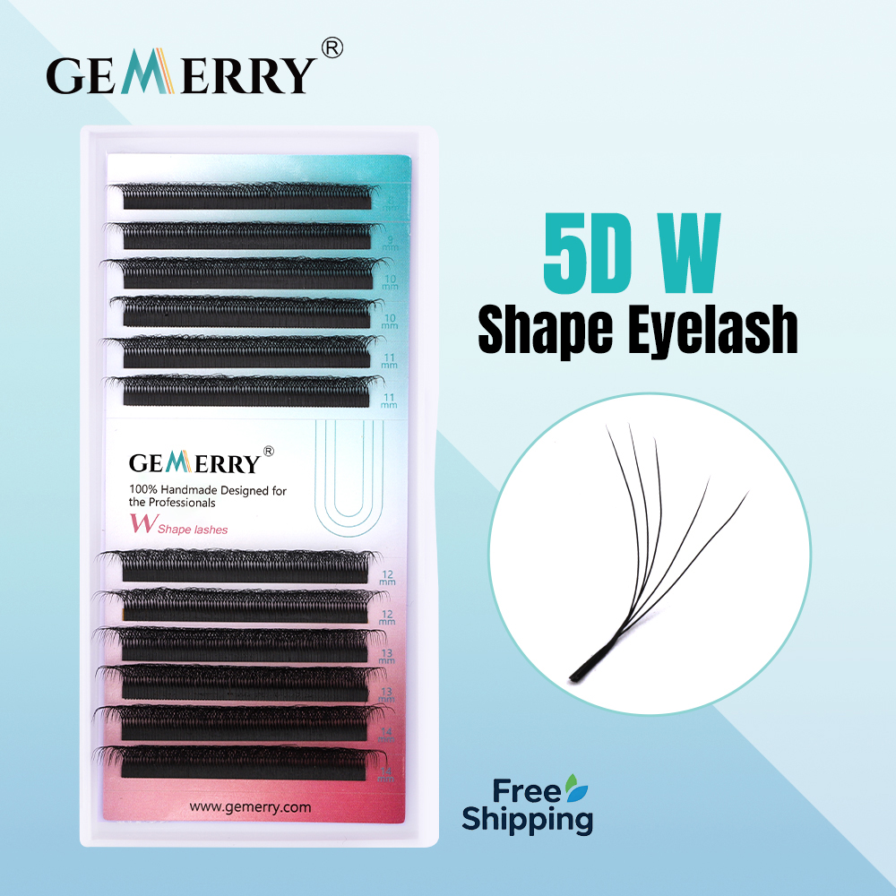 Eyelash Extension Human Hair - Ekstensi Bulu Mata GEMERRY 5D Bentuk