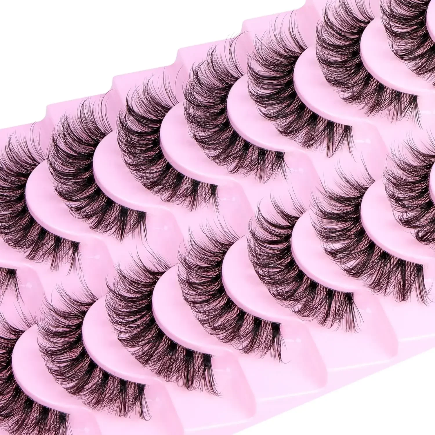10 pasang bulu mata palsu halu - Eyelash Extension Human Hair ulasan dan harga