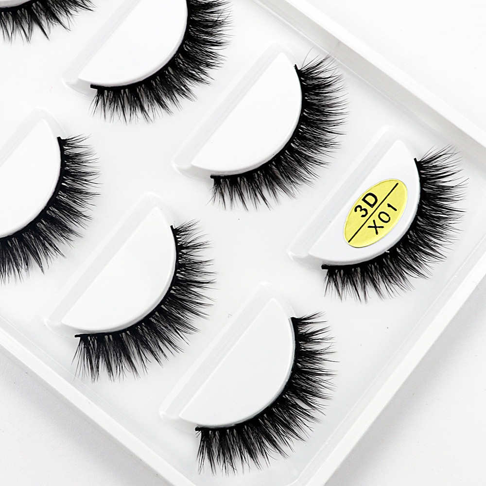 Bulu mata palsu 3D isi 5 pasan - Eyelash Extension Human Hair ulasan dan harga