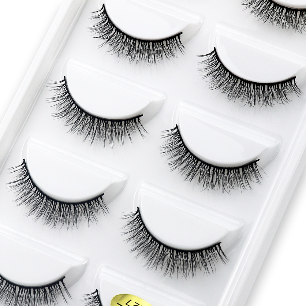 Bulu mata palsu 3D isi 5 pasan - Eyelash Extension Human Hair ulasan dan harga