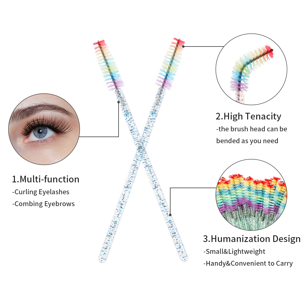 50 Buah Kuas Rias Bulu Mata Kr - Eyelash Extension Look ulasan dan harga