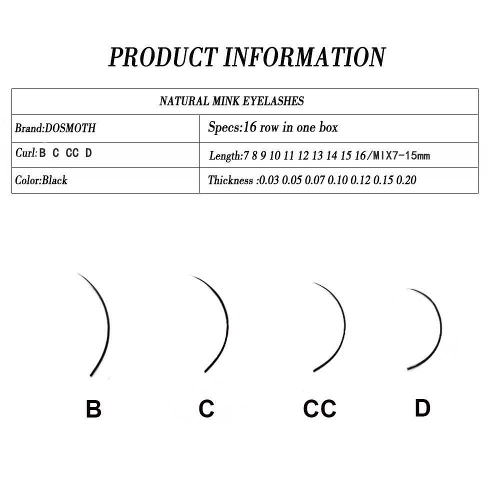 DOSMOTH 10 Kotak, 16 Baris, Bu - Eyelash Extension Human Hair ulasan dan harga
