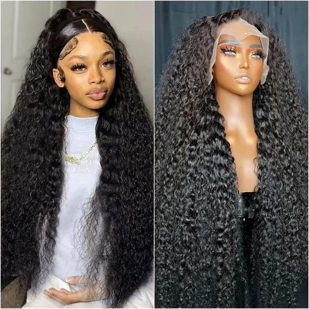 Wig Rambut Asli Deep Wave 13x6 - Eyelash Extension Natural Look ulasan dan harga